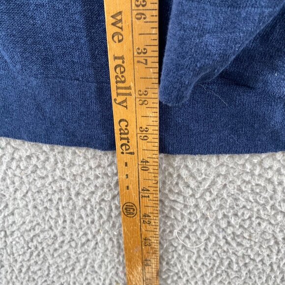 J Jill Sweater Women 2X Plus Navy Pure Jill Linen Blend Open Cardigan 3/4 Sleeve - Picture 9 of 10